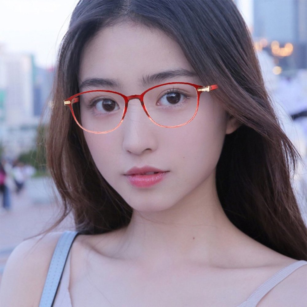 Fashion HD Reading Glasses Women Elderly Light Glasses